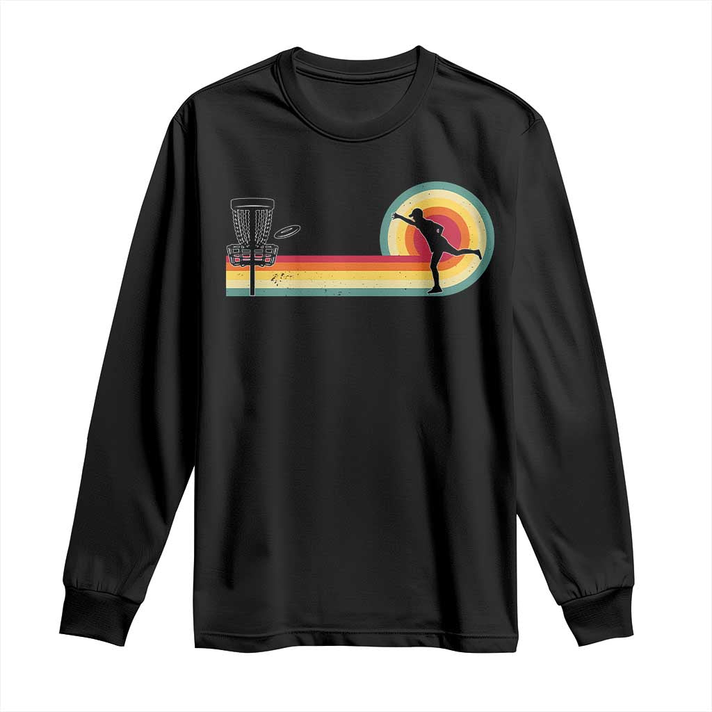 Disc Golf Retro Long Sleeve Shirt Vintage Frisbee Golf Player TS10 Black Print Your Wear