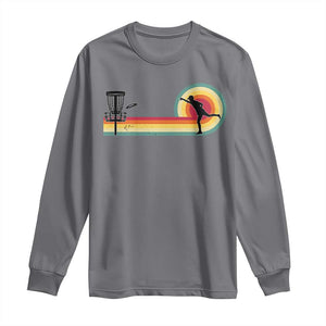 Disc Golf Retro Long Sleeve Shirt Vintage Frisbee Golf Player TS10 Charcoal Print Your Wear