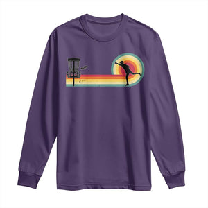 Disc Golf Retro Long Sleeve Shirt Vintage Frisbee Golf Player TS10 Purple Print Your Wear