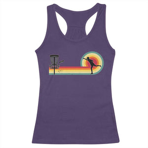 Disc Golf Retro Racerback Tank Top Vintage Frisbee Golf Player TS10 Purple Print Your Wear