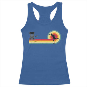 Disc Golf Retro Racerback Tank Top Vintage Frisbee Golf Player TS10 Royal Blue Print Your Wear