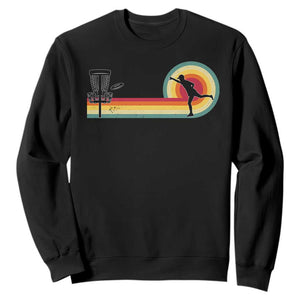 Disc Golf Retro Sweatshirt Vintage Frisbee Golf Player TS10 Black Print Your Wear