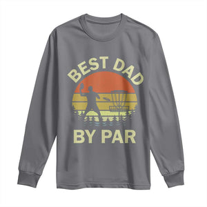 Best Dad By Par Disc Golf Long Sleeve Shirt American Camouflage FlaG TS10 Charcoal Print Your Wear