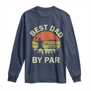 Best Dad By Par Disc Golf Long Sleeve Shirt American Camouflage FlaG TS10 Navy Print Your Wear