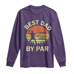 Best Dad By Par Disc Golf Long Sleeve Shirt American Camouflage FlaG TS10 Purple Print Your Wear