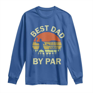 Best Dad By Par Disc Golf Long Sleeve Shirt American Camouflage FlaG TS10 Royal Blue Print Your Wear