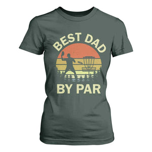 Best Dad By Par Disc Golf T Shirt For Women American Camouflage FlaG TS10 Dark Forest Green Print Your Wear