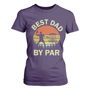 Best Dad By Par Disc Golf T Shirt For Women American Camouflage FlaG TS10 Purple Print Your Wear