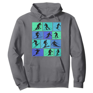 Skiing Hoodie for Skiers Wintersport Ski Snowboard TS10 Charcoal Print Your Wear