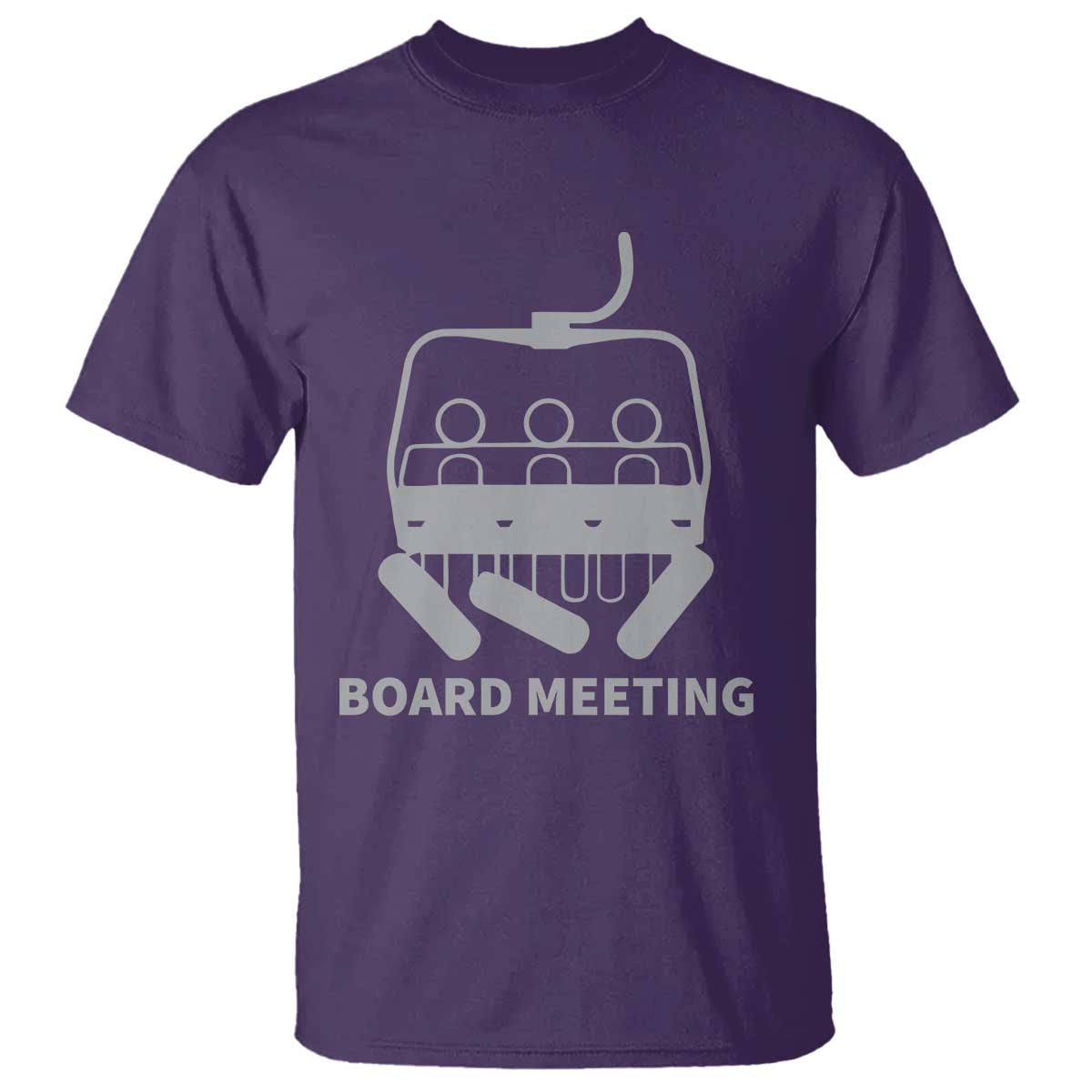 Funny Skiing T Shirt Snowboard Meeting Gift TS10 Purple Print Your Wear
