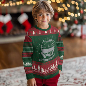Funny Skiing Knit Sweatshirt Snowboard Meeting Gift TS10 Christmas Print Your Wear