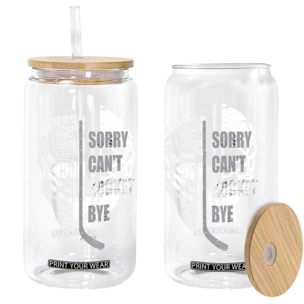 Ice Hockey Player Glass Can Retro Sorry Cant Hockey Bye TS10 Print Your Wear
