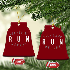Eat Sleep Run Repeat Ceramic Ornament Marathon Runner TS10 Print Your Wear