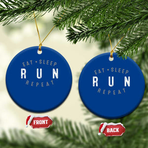 Eat Sleep Run Repeat Ceramic Ornament Marathon Runner TS10 1pc Blue Print Your Wear