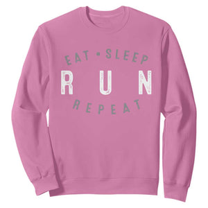 Eat Sleep Run Repeat Sweatshirt Marathon Runner TS10 Azalea Print Your Wear