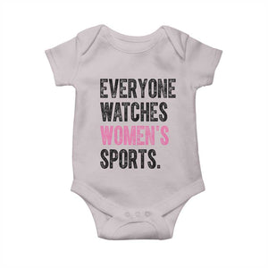 Everyone Watches Women's Sports Baby Onesie TS10 Ice Gray Print Your Wear