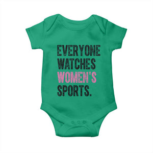 Everyone Watches Women's Sports Baby Onesie TS10 Irish Green Print Your Wear