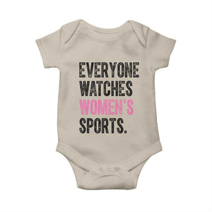 Everyone Watches Women's Sports Baby Onesie TS10 Sand Print Your Wear