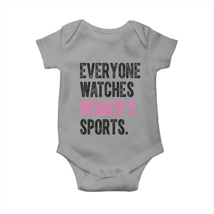 Everyone Watches Women's Sports Baby Onesie TS10 Sport Gray Print Your Wear