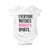 Everyone Watches Women's Sports Baby Onesie TS10 White Print Your Wear