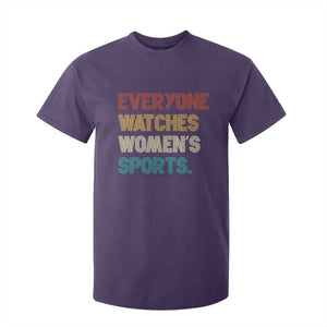 Everyone Watches Women's Sports T Shirt For Kid Retro Vintage TS10 Purple Print Your Wear