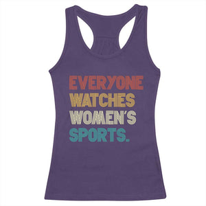 Everyone Watches Women's Sports Racerback Tank Top Retro Vintage TS10 Purple Print Your Wear