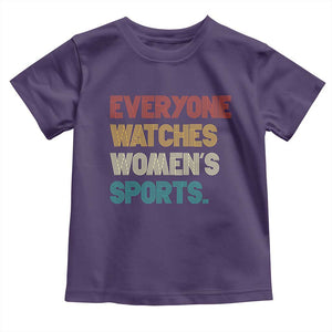 Everyone Watches Women's Sports Toddler T Shirt Retro Vintage TS10 Purple Print Your Wear