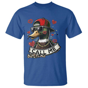 Valentine Mallard Duck T Shirt Camo Hunting Valentines Day Gift For Her TS10 Royal Blue Print Your Wear