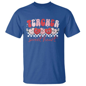 Valentines Day Teacher T Shirt Teaching Sweethearts TS10 Royal Blue Print Your Wear
