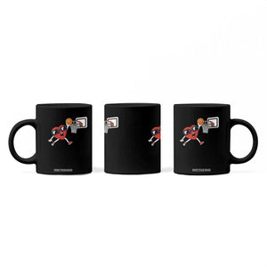 Basketball Valentines Coffee Mug Cute Red Heart Playing Basketball Player Team Boys TS10 Print Your Wear