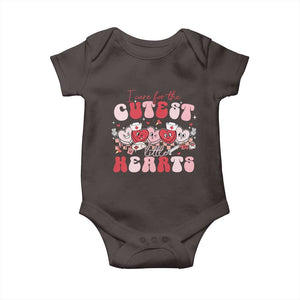 Nurse Valentine Gift Baby Onesie Care For Cutest Little Hearts TS10 Dark Chocolate Print Your Wear