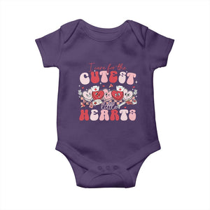 Nurse Valentine Gift Baby Onesie Care For Cutest Little Hearts TS10 Purple Print Your Wear