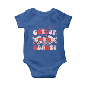 Nurse Valentine Gift Baby Onesie Care For Cutest Little Hearts TS10 Royal Blue Print Your Wear