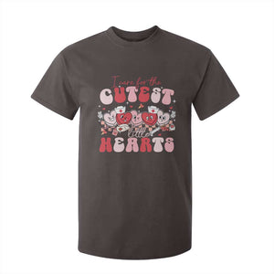 Nurse Valentine Gift T Shirt For Kid Care For Cutest Little Hearts TS10 Dark Chocolate Print Your Wear