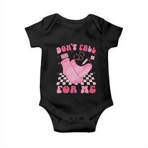 Funny Nurse Valentine Gift Baby Onesie Don't Fall For Me ER RN TS10 Black Print Your Wear