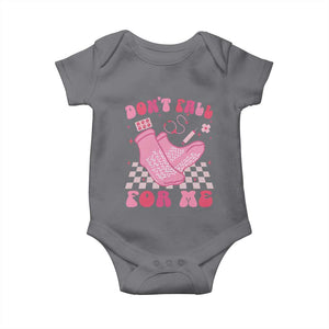 Funny Nurse Valentine Gift Baby Onesie Don't Fall For Me ER RN TS10 Charcoal Print Your Wear