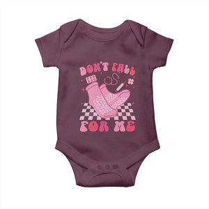 Funny Nurse Valentine Gift Baby Onesie Don't Fall For Me ER RN TS10