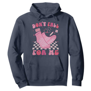 Funny Nurse Valentine Gift Hoodie Don't Fall For Me ER RN TS10 Navy Print Your Wear