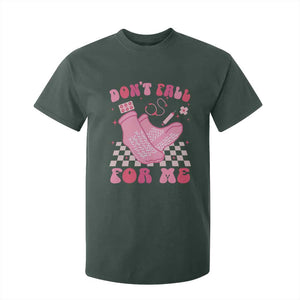 Funny Nurse Valentine Gift T Shirt For Kid Don't Fall For Me ER RN TS10 Dark Forest Green Print Your Wear