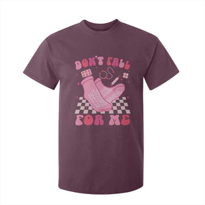 Funny Nurse Valentine Gift T Shirt For Kid Don't Fall For Me ER RN TS10 Maroon Print Your Wear