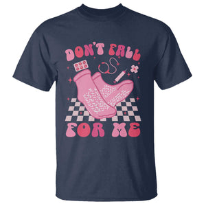 Funny Nurse Valentine Gift T Shirt Don't Fall For Me ER RN TS10 Navy Print Your Wear