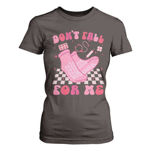 Funny Nurse Valentine Gift T Shirt For Women Don't Fall For Me ER RN TS10 Dark Chocolate Print Your Wear