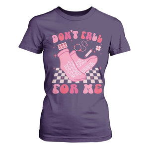 Funny Nurse Valentine Gift T Shirt For Women Don't Fall For Me ER RN TS10 Purple Print Your Wear