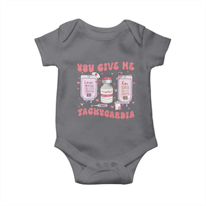 Nurse Valentine's Day Baby Onesie Pharmacist Critical Care ICU PICU Rn Pharmacy Tech Vday Gift TS10 Charcoal Print Your Wear