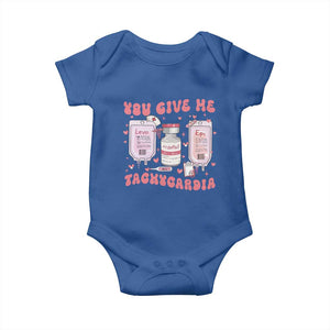 Nurse Valentine's Day Baby Onesie Pharmacist Critical Care ICU PICU Rn Pharmacy Tech Vday Gift TS10 Royal Blue Print Your Wear