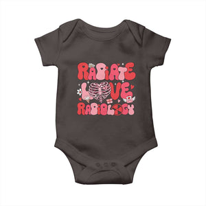 Rad Tech Nurse Valentine's Day Baby Onesie X-Ray Ultrasound MRI CT Mammography Technologist Vday Gift TS10 Dark Chocolate Print Your Wear