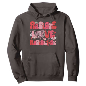 Rad Tech Nurse Valentine's Day Hoodie X-Ray Ultrasound MRI CT Mammography Technologist Vday Gift TS10 Dark Chocolate Print Your Wear