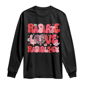 Rad Tech Nurse Valentine's Day Long Sleeve Shirt X-Ray Ultrasound MRI CT Mammography Technologist Vday Gift TS10 Black Print Your Wear