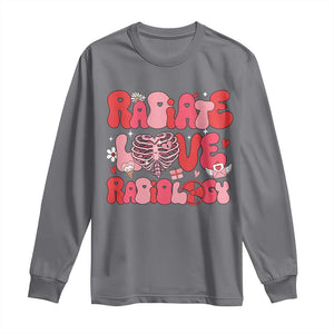 Rad Tech Nurse Valentine's Day Long Sleeve Shirt X-Ray Ultrasound MRI CT Mammography Technologist Vday Gift TS10 Charcoal Print Your Wear