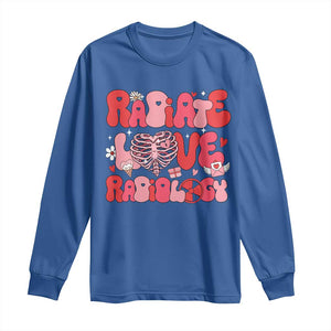 Rad Tech Nurse Valentine's Day Long Sleeve Shirt X-Ray Ultrasound MRI CT Mammography Technologist Vday Gift TS10 Royal Blue Print Your Wear